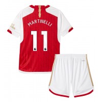 Arsenal Gabriel Martinelli #11 Domáci Detský futbalový dres 2023-24 Krátky Rukáv (+ trenírky)